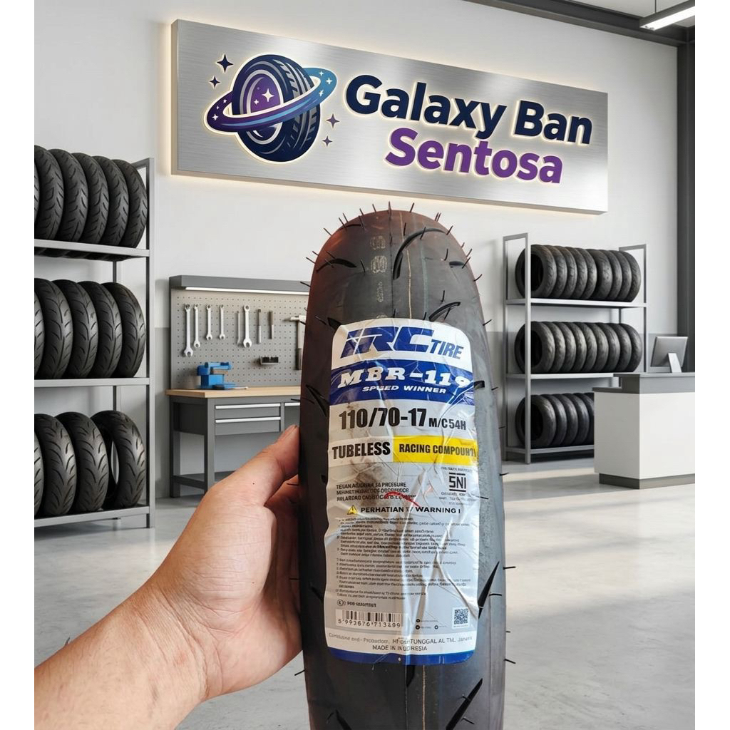 Ban IRC 110/70-17 MBR110 Speed Winner Soft Compound Tubeless