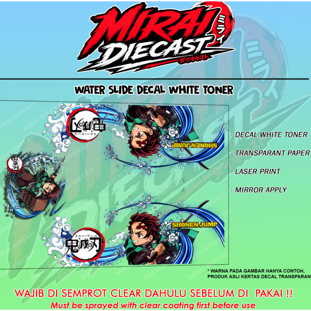 Decal Hot wheels itasha tanjiro