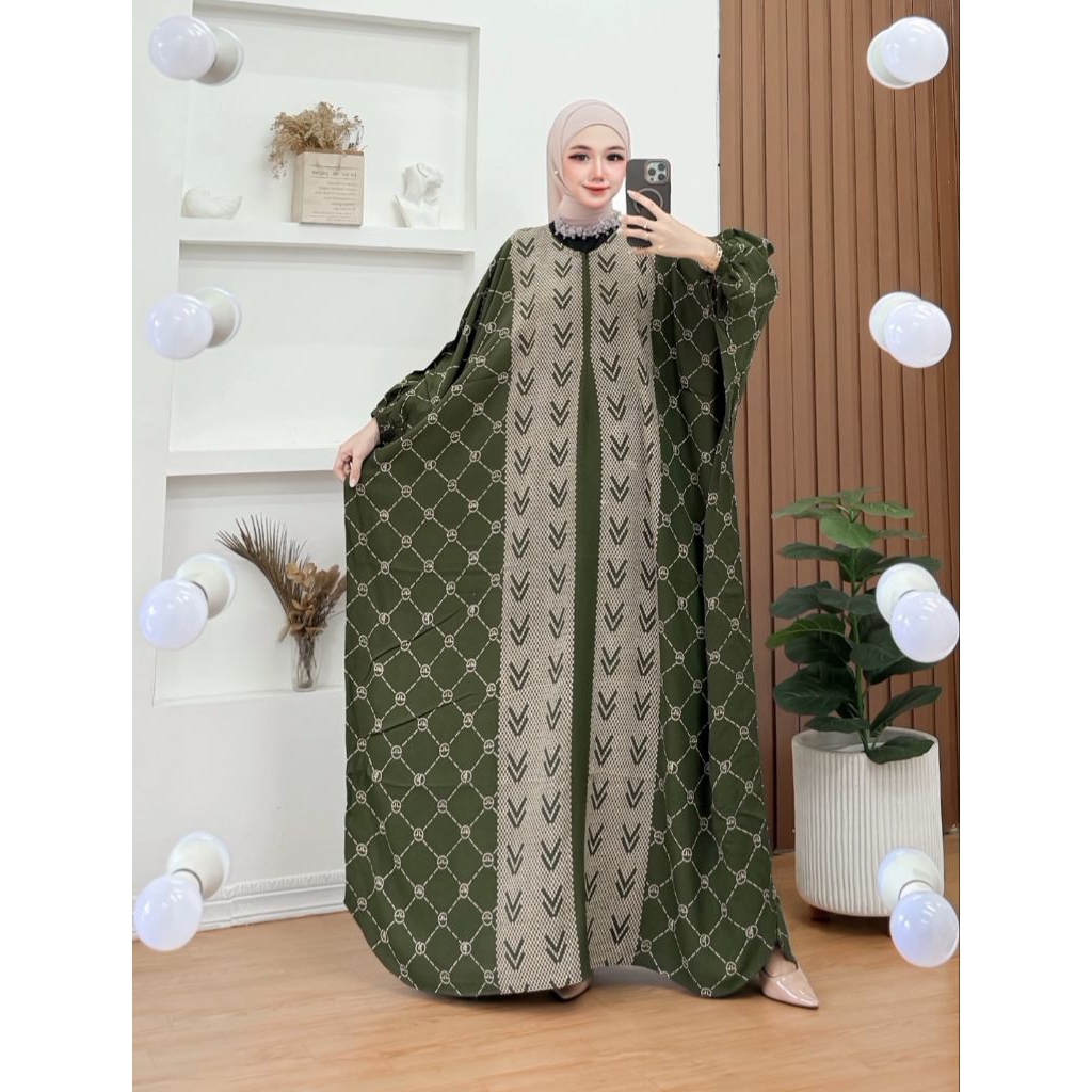 Kaftan Gema Kaftan Batik Wanita Kekinian Kaftan Viral Kaftan Ld 180 Pb 140