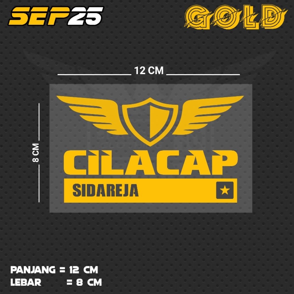 STIKER CUTTING TULISAN CILACAP SIDAREJA | SEP25 KEC