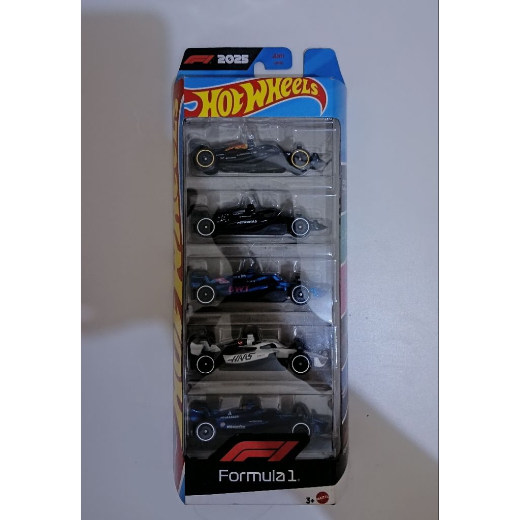 HOT WHEELS 5 PACK FORMULA 1 (F1) 2025