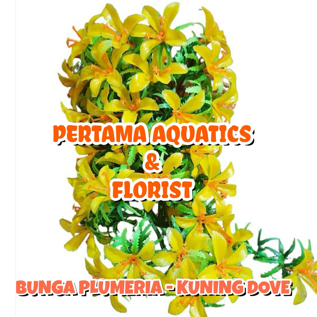 C5 JUNTAI BUNGA PLUMERIA KAMBOJA (TANPA BREKET)/ Bunga Plastik/ Bunga Hiasan/ Bunga Dekorasi/ Bunga 
