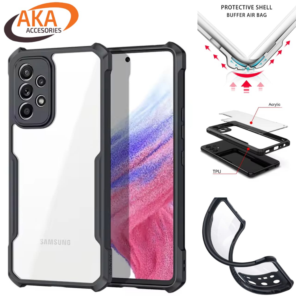 Case Samsung A72 A53 A52 A52s A32 4g 5g AKA Casing Transparan Shockproof Bumper Clear Slim Kamera Pr
