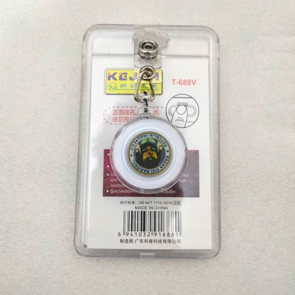 id card holder bahan akrilik logo BADAN GIZI NASIONAL #BGN