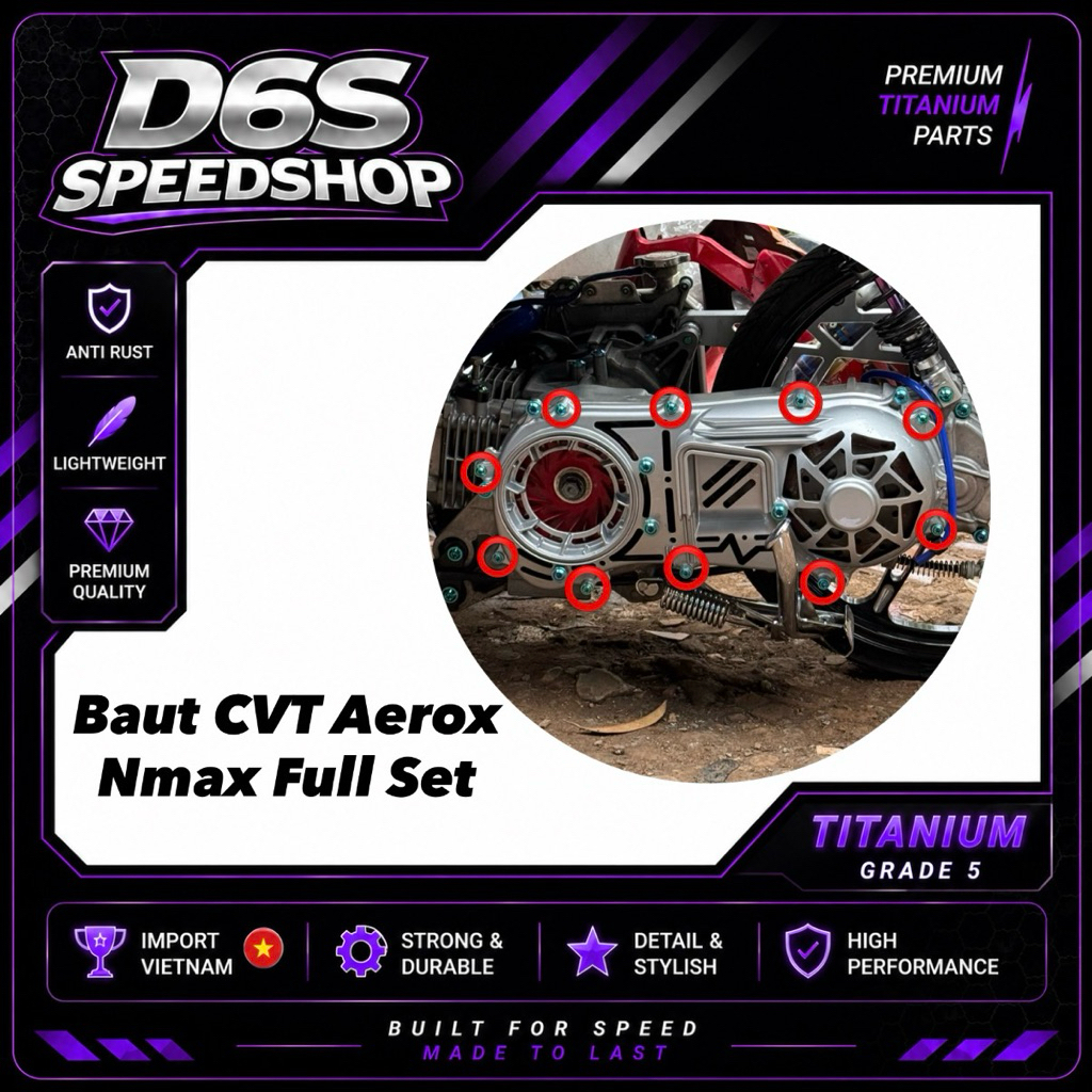 Baut Titanium CVT FULL SET AEROX NMAX New/Old