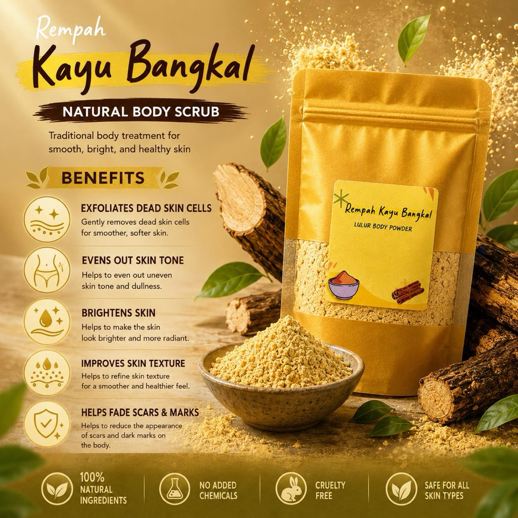 [100% Asli] LULUR BANGKAL LULUR KAYU BANGKAL LULUR PEMUTIH BADAN