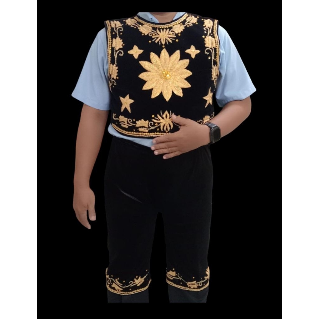 Set Kostum Payet ( Celana + Rompi Gatot kaca), uk XXL