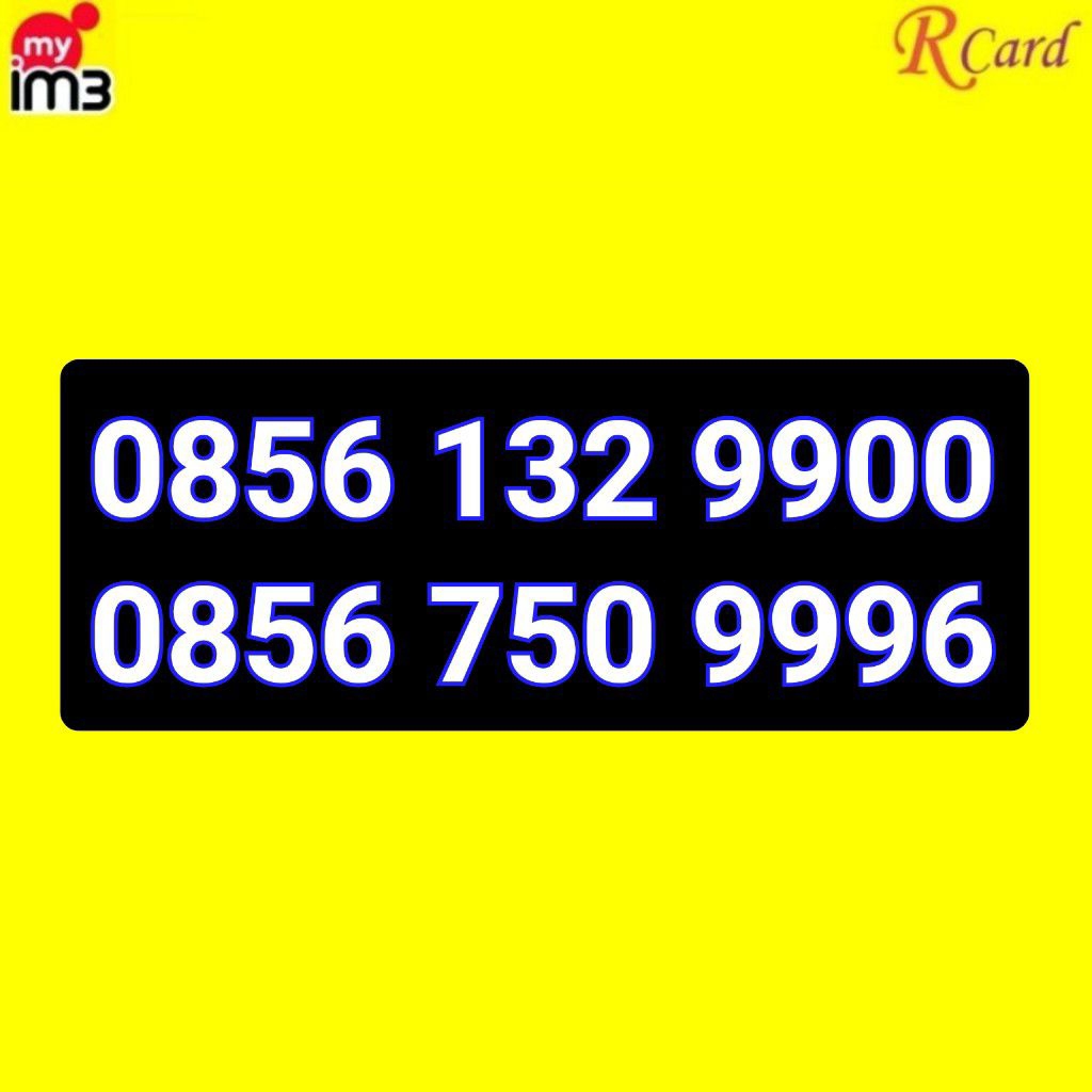 Perdana Nomor Cantik IM3 Indosat 11 Digit 750 9996 9900