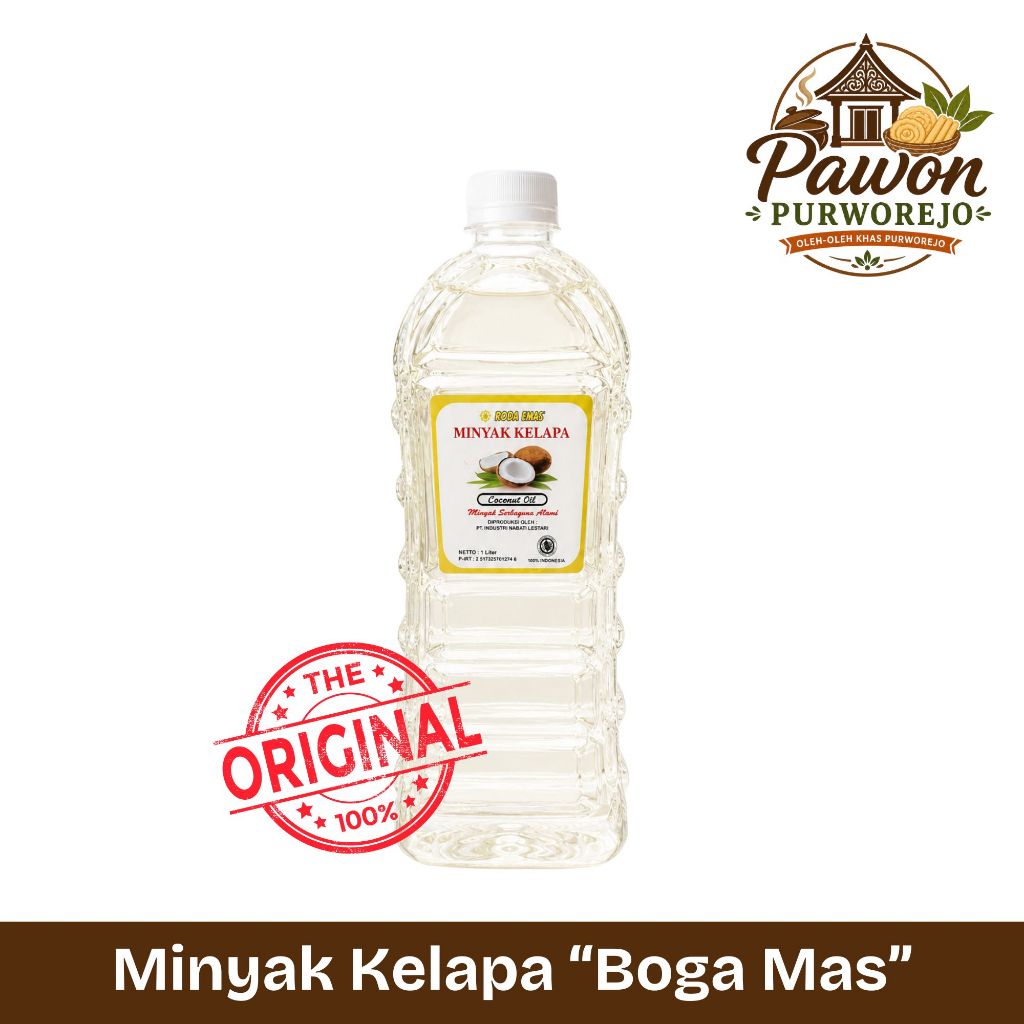 Minyak Kelapa Boga Mas 1L Minyak Kelapa Asli 100%