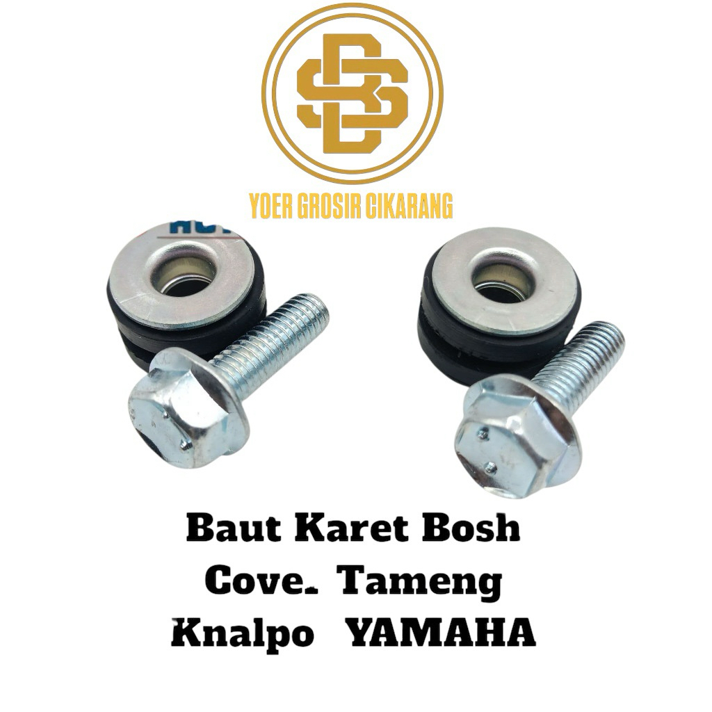 Terlaris Baut Karet Bosh Dudukan Tameng Knalpot YAMAHA Mio Smile/Sporty Mio Soul Fino Mio J Mio M3 S
