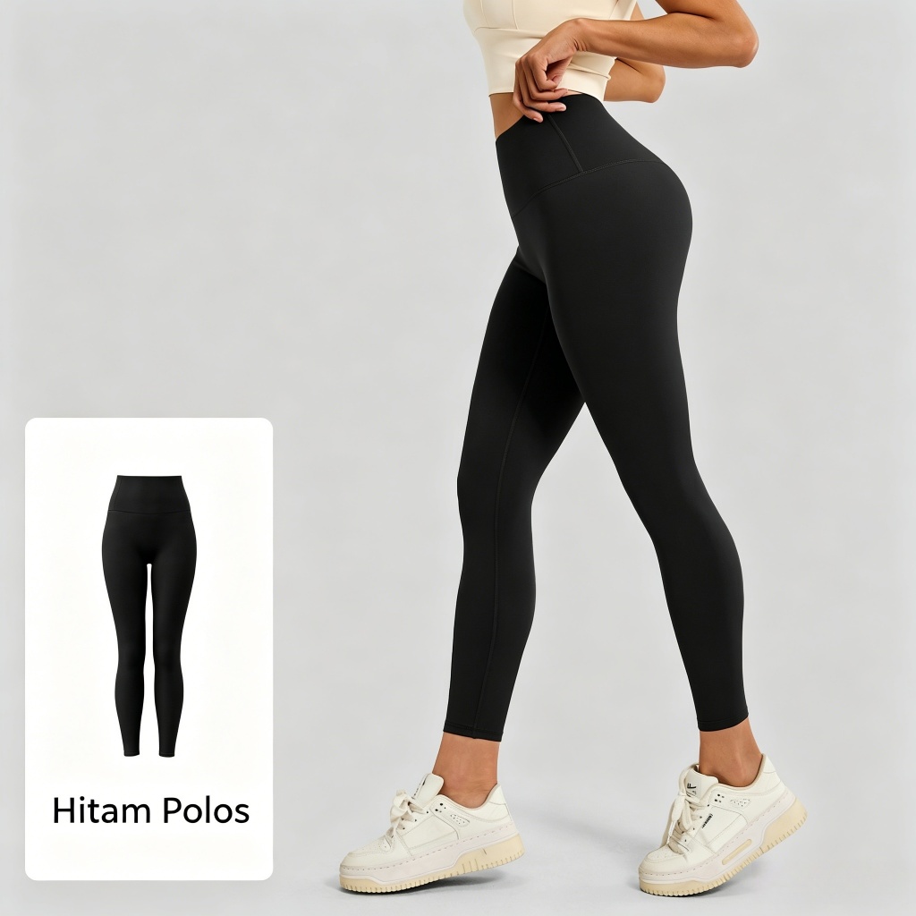 Legging Olahraga Wanita High Waist Booty Lift Tidak Tembus Pandang Cepat Kering Abu-abu