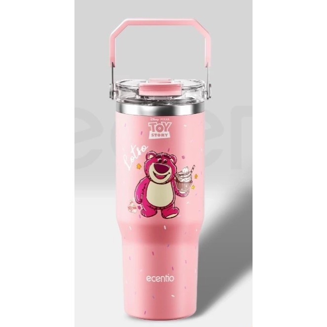ECENTIO HANDLE STAINLESS STEEL CAR CUP 900ML LOTSO