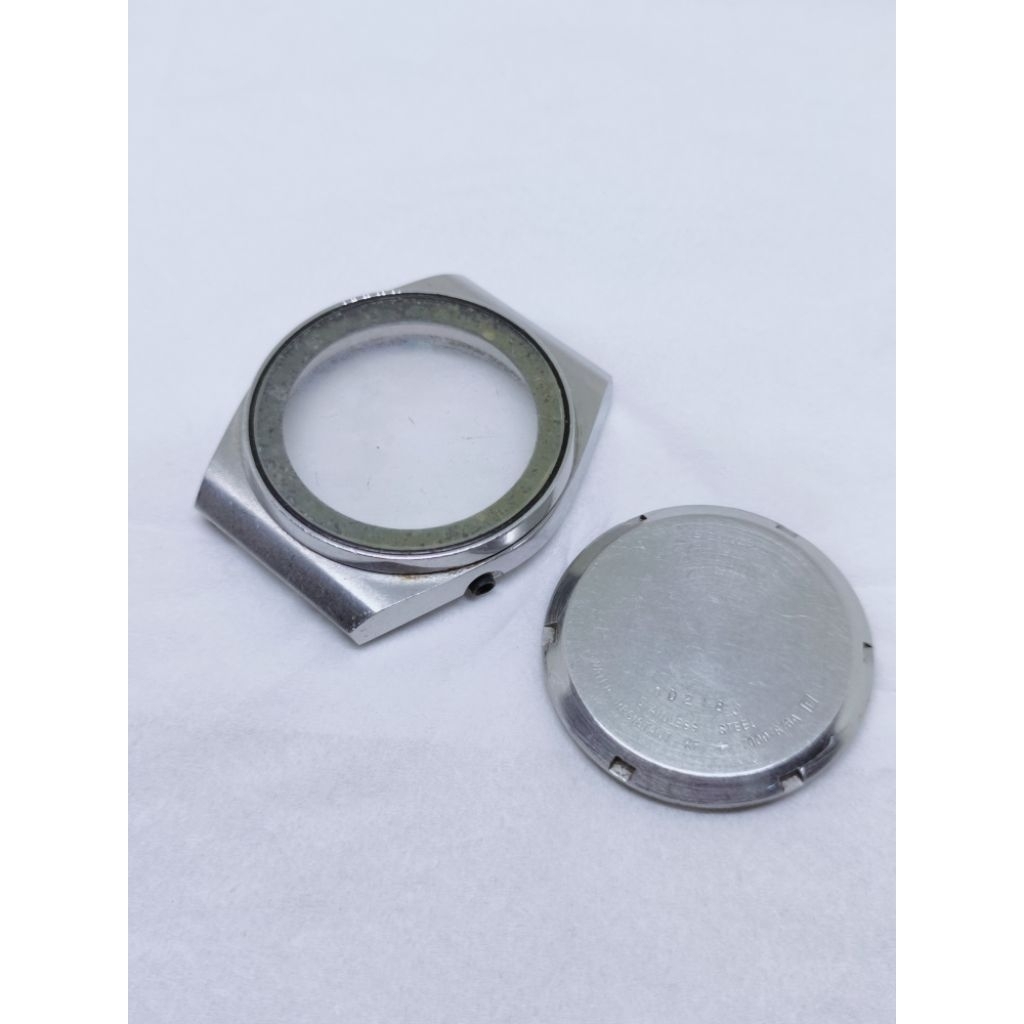 Jam tangan antik Seiko 7009 automatic vintage watch part original case body backcase lengkap kaca ja
