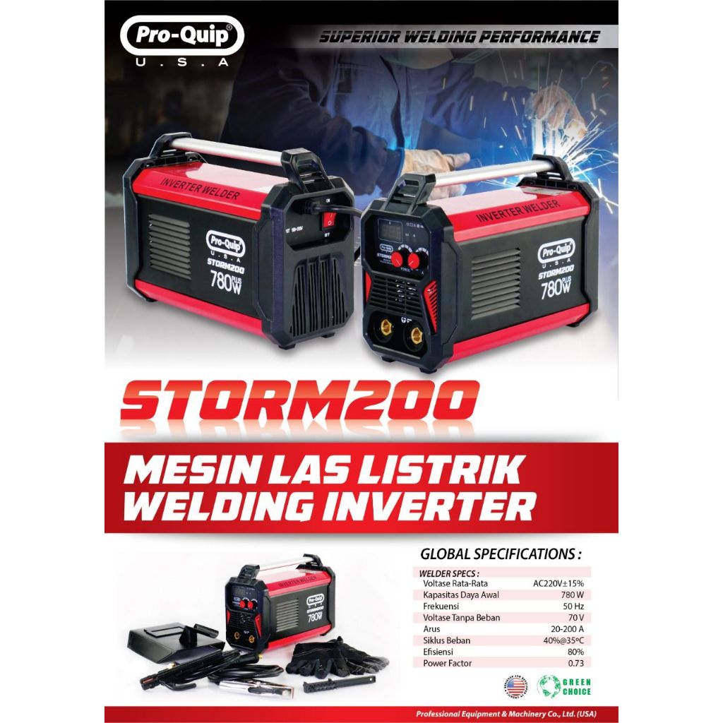 Mesin Las Inverter Travo Las Inverter Proquip Smart 120/ Smart 160/ Storm 200