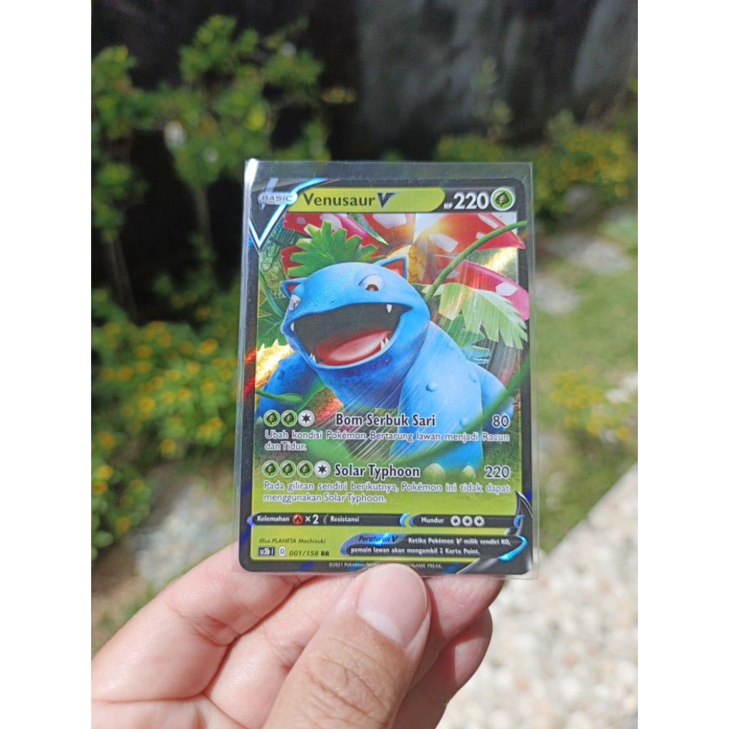 kartu pokemon Indo Holo 2021 Venusaur V