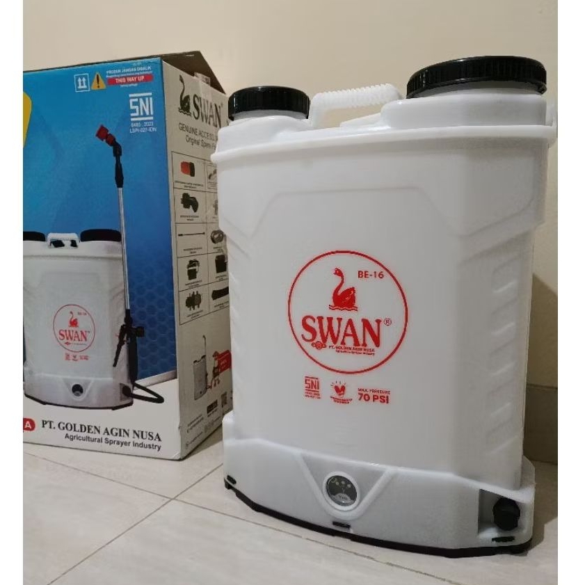Sprayer elektrik 16 L SWAN BE - 16 / Knapsack Swan Elektrik 16L / Semprotan Hama Swan