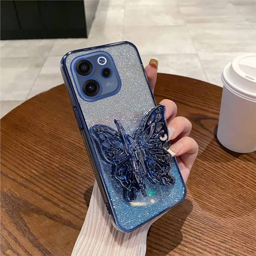 Casing Oppo Reno 15F Reno 15 5G Reno 15C Reno 15 Pro 5G SoftCase Butterfly Luxury Glitter