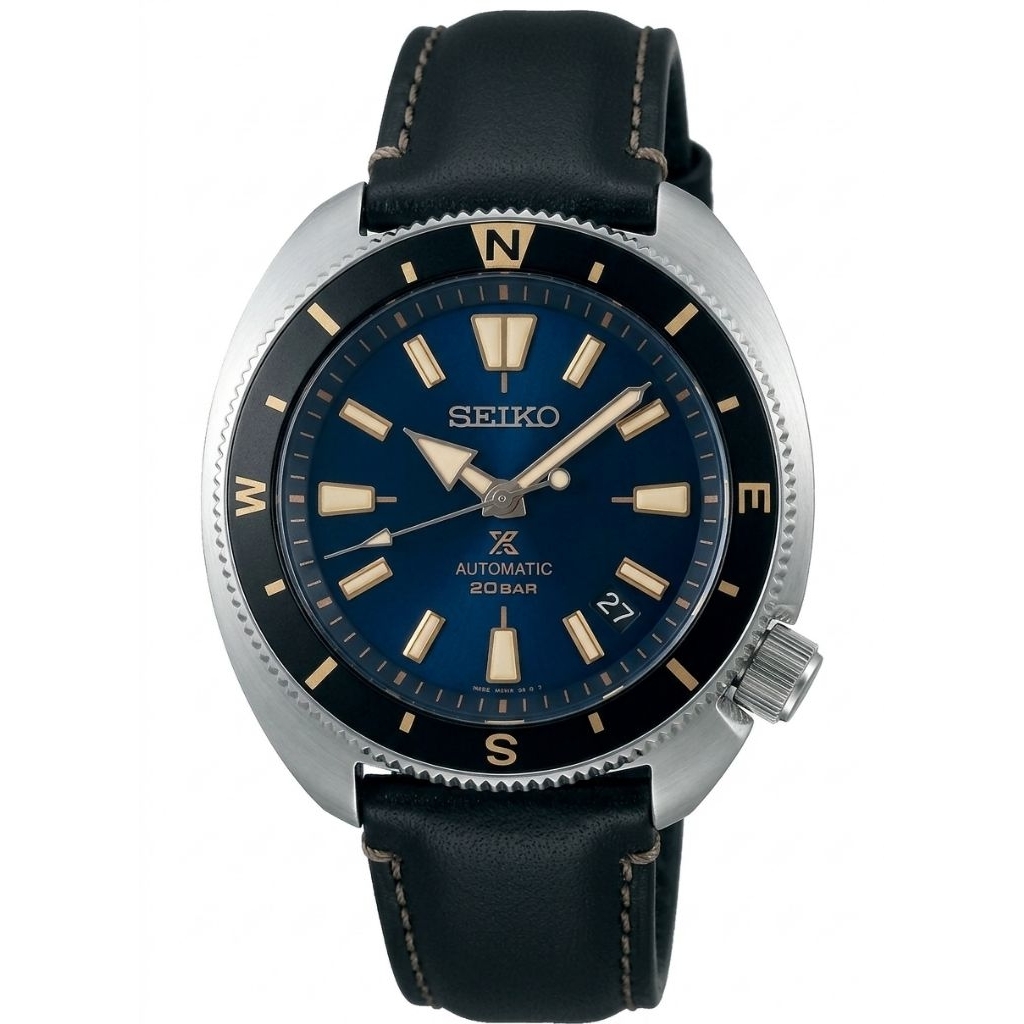 Jam Tangan Seiko SRPG17K1 Kulit Hitam Cowok