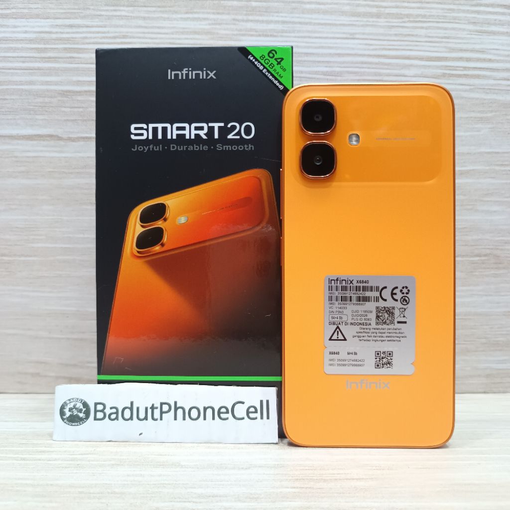 INFINIX SMART 20 4/64GB HANDPHONE SECOND BEKAS FULLSET