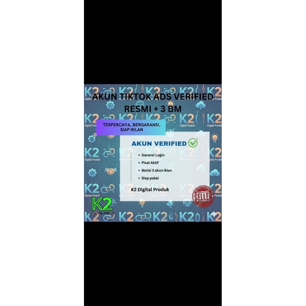 DIJUAL AKUN TIKTOK VERIFIED RESMI + 3 BC SIAP IKLAN
