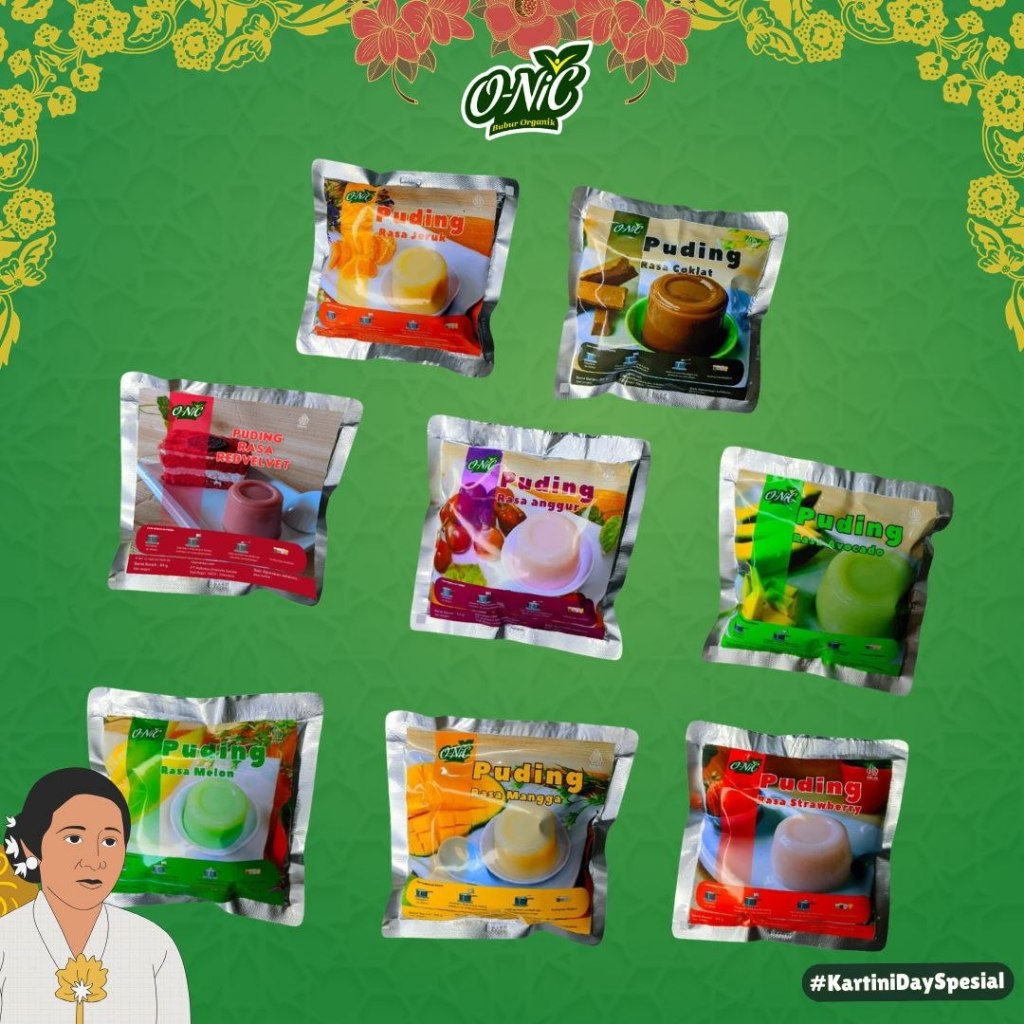 ONIC Silky Puding Cemilan Bayi 6+ Bulan Mpasi Cemilan Bayi 84gr Cemilan Puding Praktis siap Masak