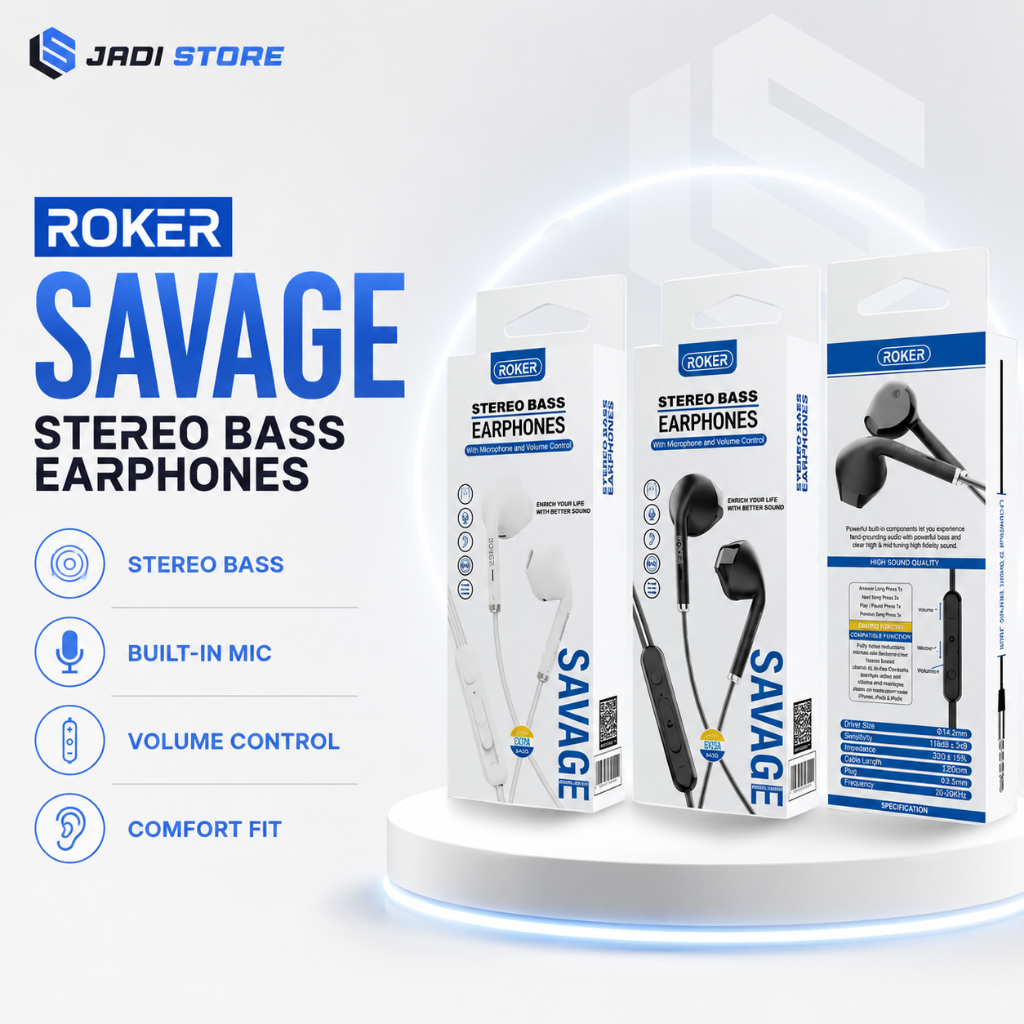 Headset Roker Earphone Roker Handsfree Savage Headset Roker RK59K Headset Roker Bass Headset Roker E