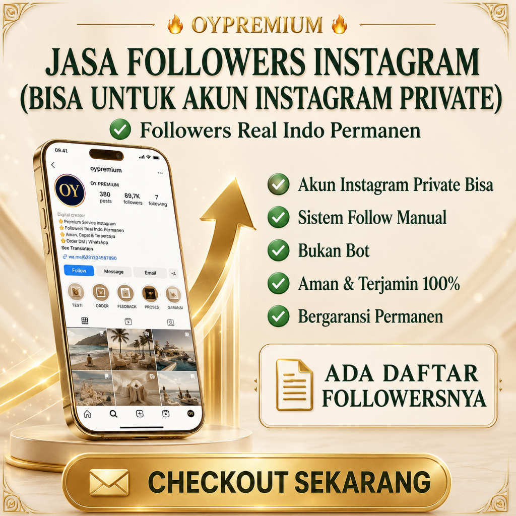 Jasa Followers Instagram Real Indo Permanen | Akun Private Bisa | Bergaransi Permanen | Ada Daftar N