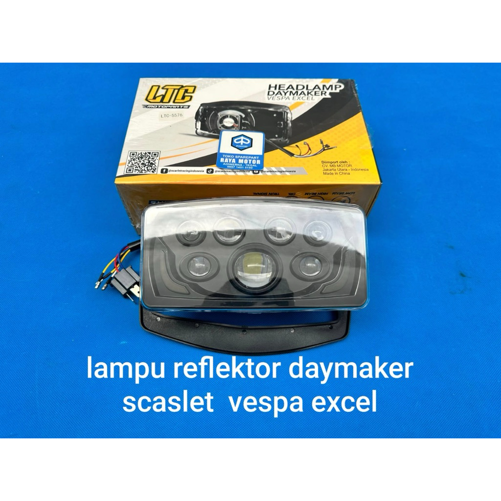 reflektor daymaker vespa excel scarlet