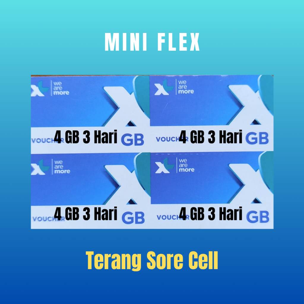 [ GROSIR ] Voucher XL Mini Flex 4 GB 3 Hari