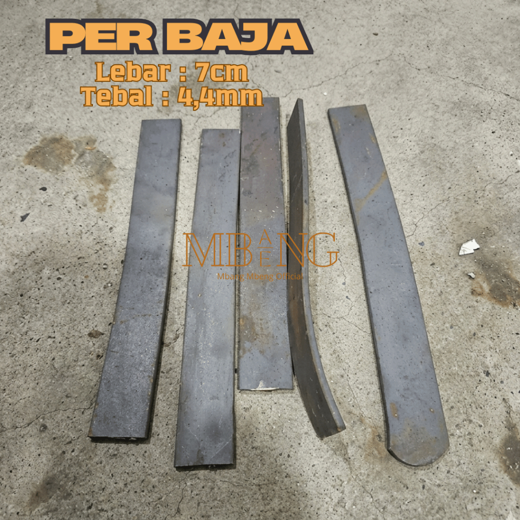 Baja Per Roling Tebal 4,4mm & Lebar 7cm / Besi Baja Per / BAJA PER ASLI