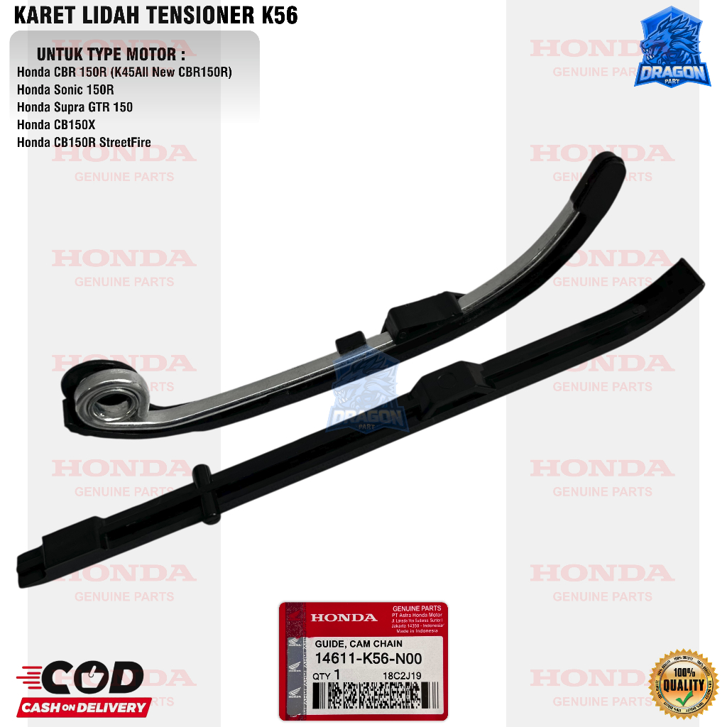 KARET TENSIONER LIDAH TENSIONER CBR 150 LED SONIC 150 SUPRA GTR 150