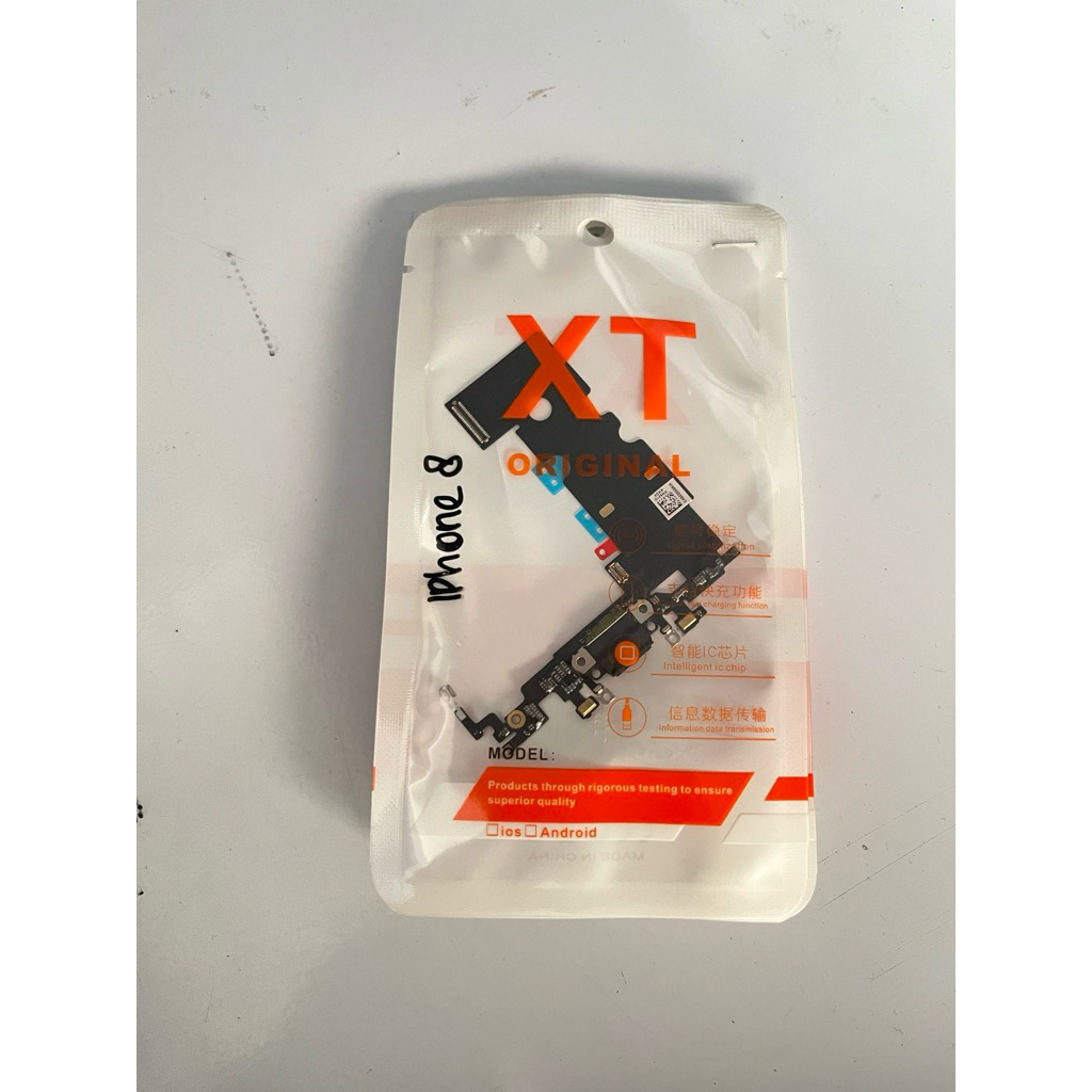 FLEXIBLE CHARGER IPHONE 8 FULL KOMPONEN IC ORIGINAL