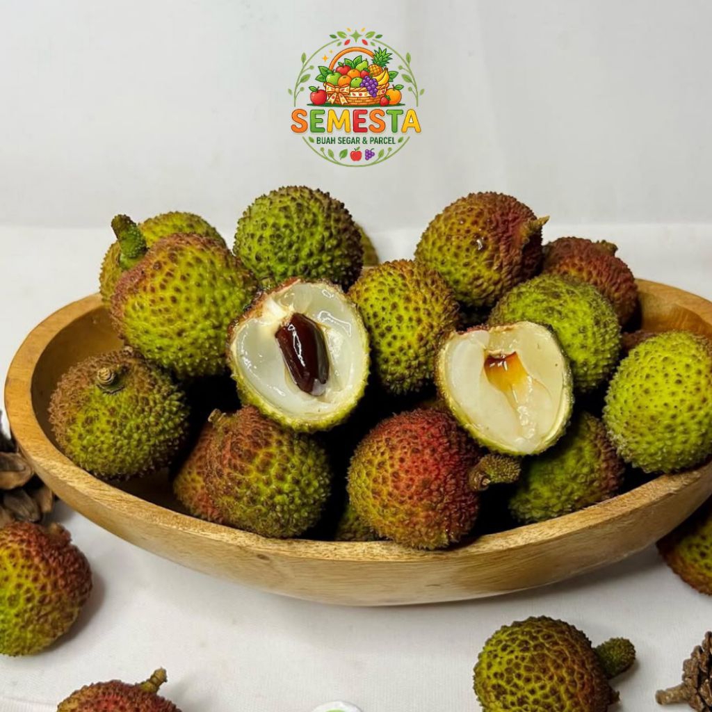 Leci Madu Hijau Manis Segar 1Kg Buah Leci Madu 1Kg Semesta Buah