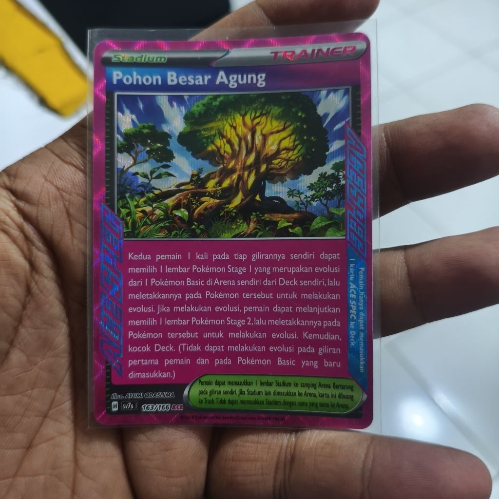 pohon besar agung ace tcg pokemon / kartu pokemon