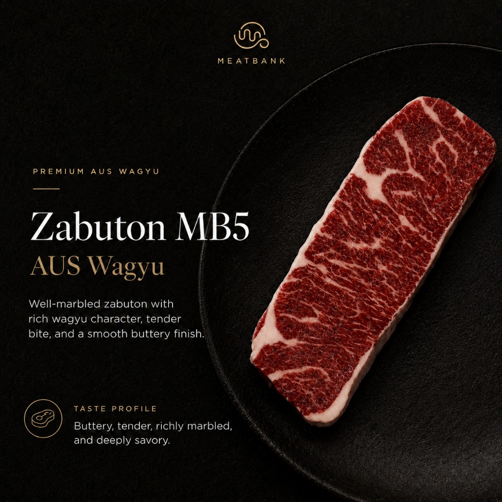 MEATBANK WAGYU ZABUTON MB5 Daging Beef Steak Aussie MB7