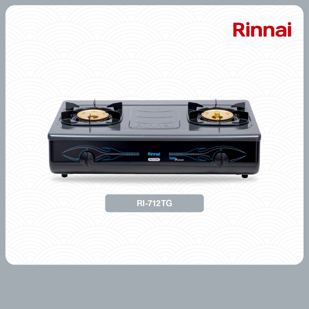 Rinnai Kompor Gas 2 Tungku RI 712TG / 712TG - Bubble Wrap
