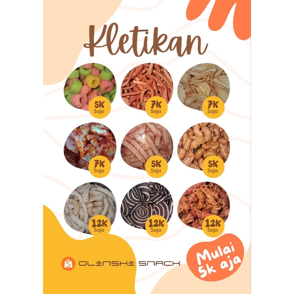 Aneka Cemilan 5ribu 7ribu 10ribu