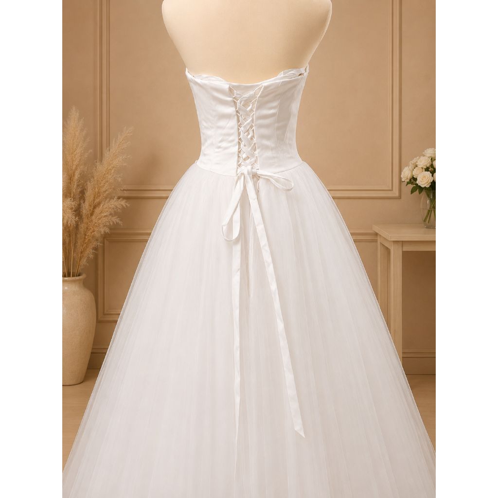 Gaun Pengantin Simple Wedding Gown Preloved