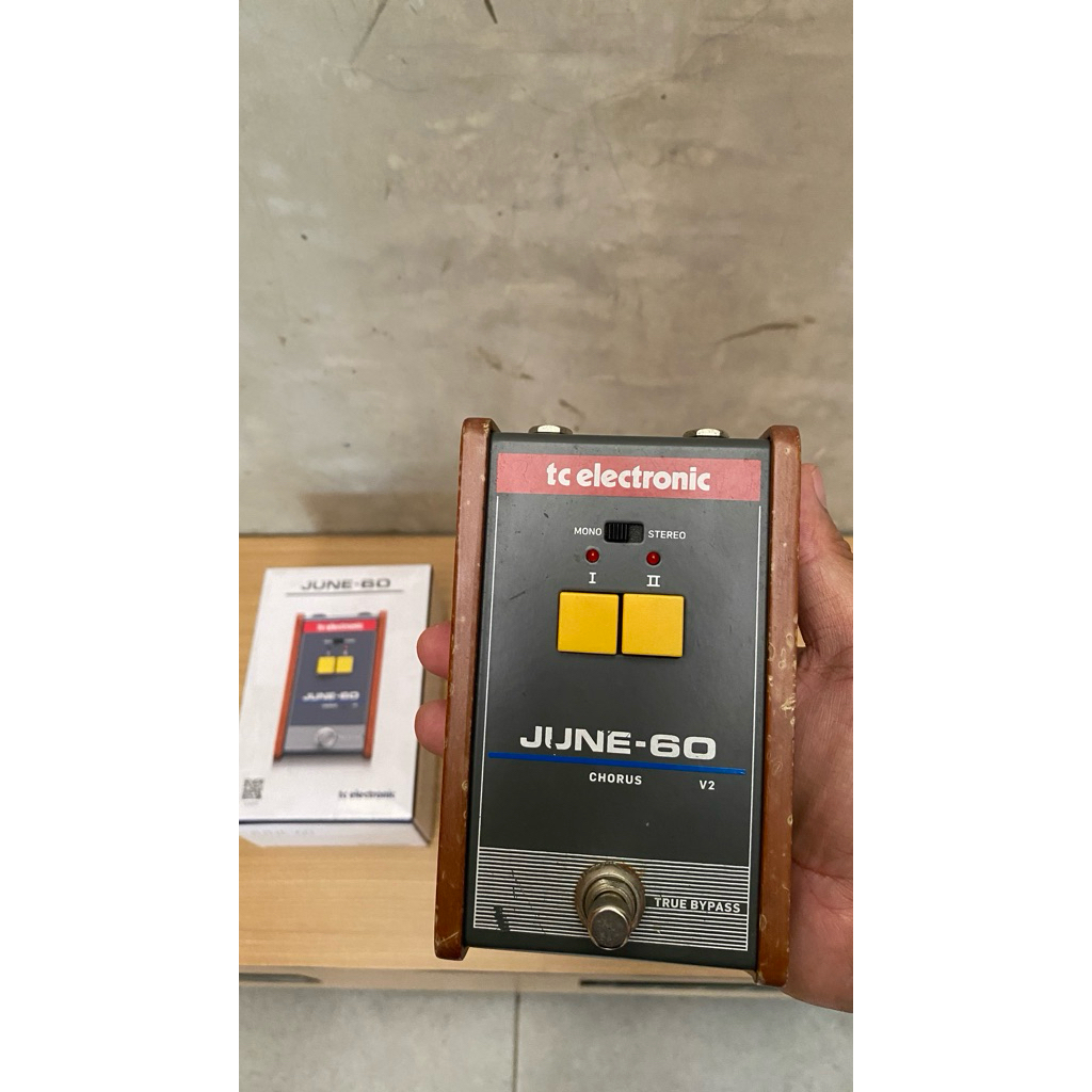 Pedal Efek Chorus Gitar TC Electronic June-60 V2 Full Set Kolpri Rare Item