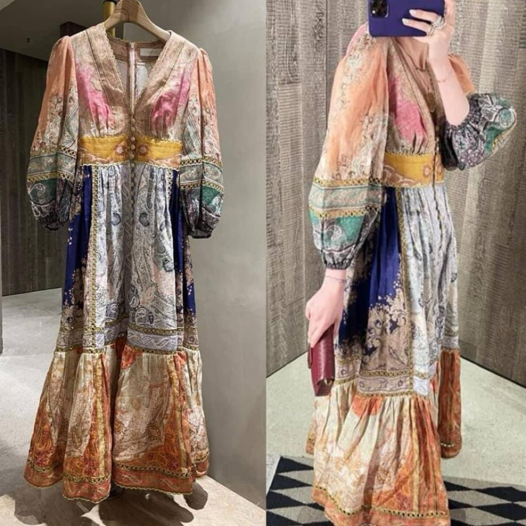 Zimmerman Maxi Dress Floral Premium Import | Bkk Fahion premium quality
