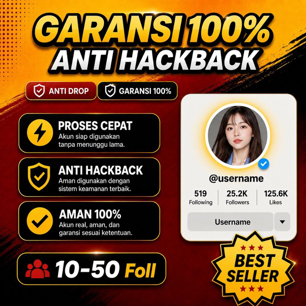 Akun Tok Tik Fresh 0 foll - 500 foll