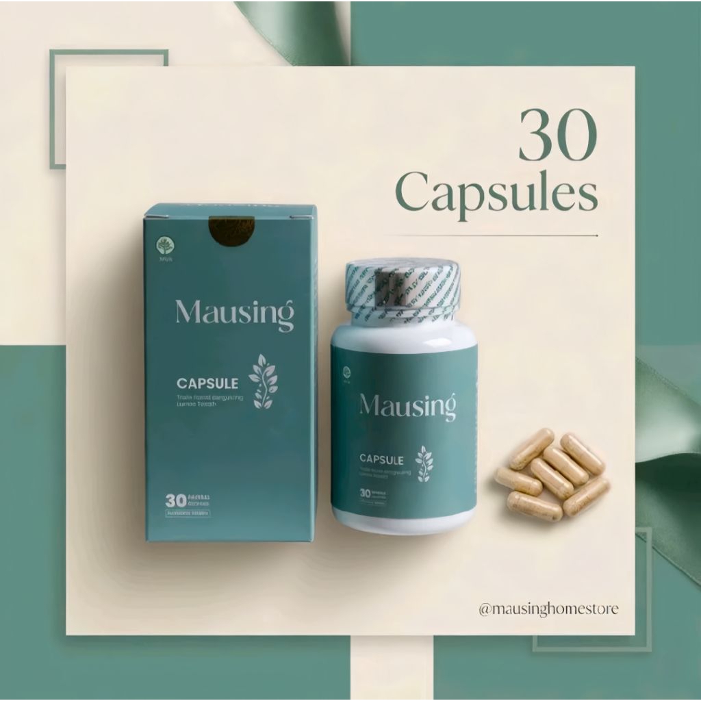MAUSING Premium Obat Diet Wanita Masa Kini Isi 30 Kapsul Terdaftar BPOM - Aman Untuk Busui Dan Lambu