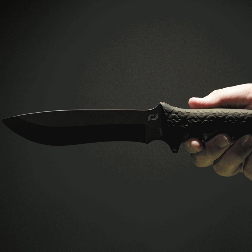 Schrade Extreme Survival Full Tang with 1095 High Carbon Steel Blade and TPE Handle Pisau