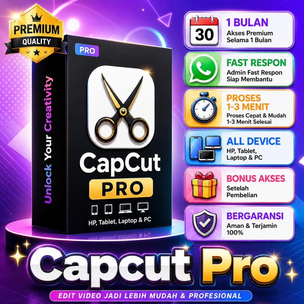 CAPCUT PRO TEMPLATE PREMIUM FULL AKSES