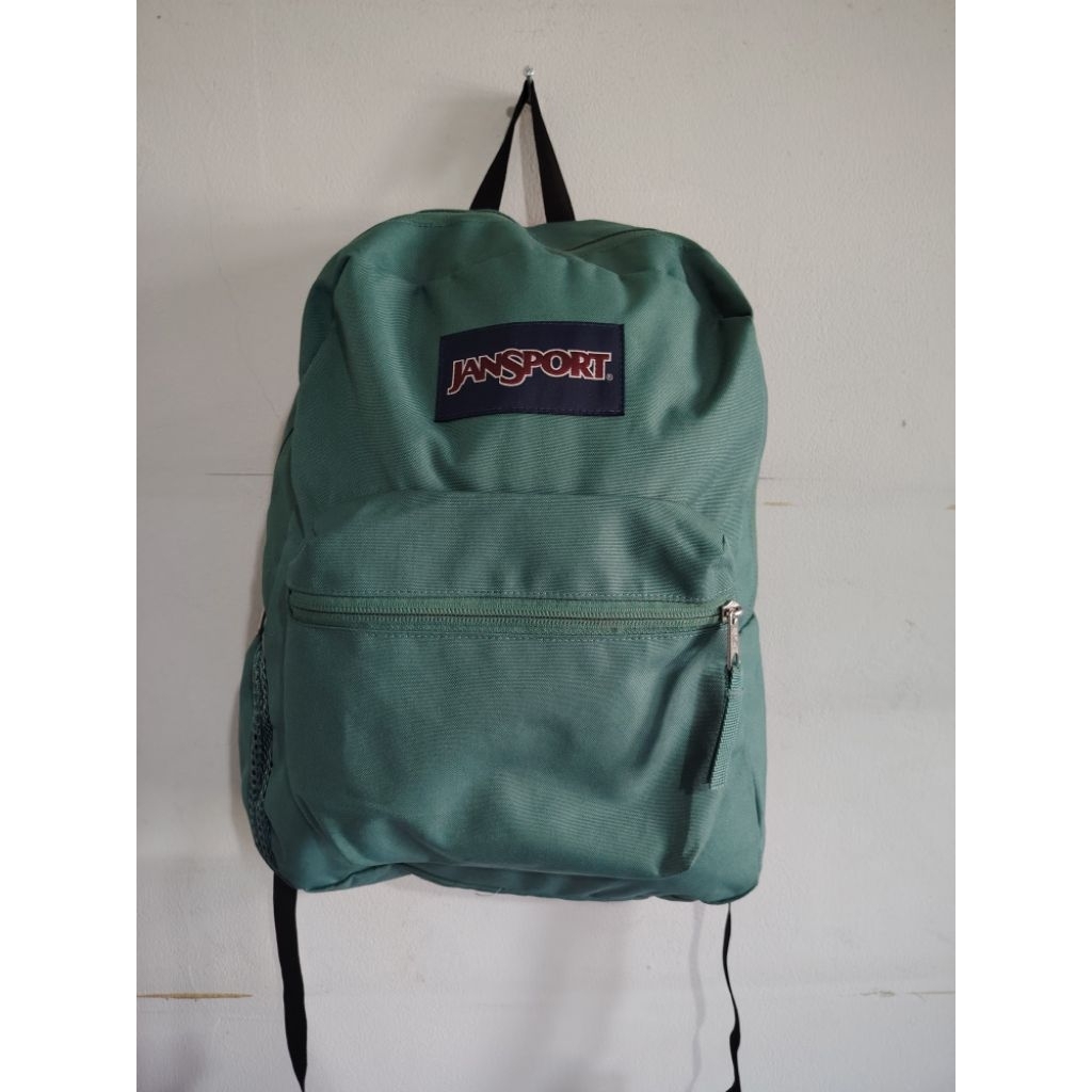 Ransel jansport super breaker hijau original