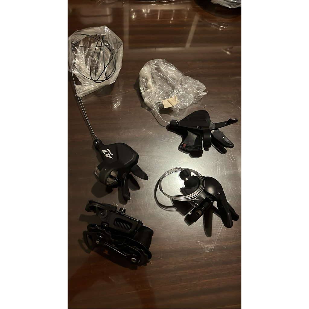Groupset Sepeda MTB 3x7 Speed Aoluozhe + RD + Shifter + Kabel Lengkap