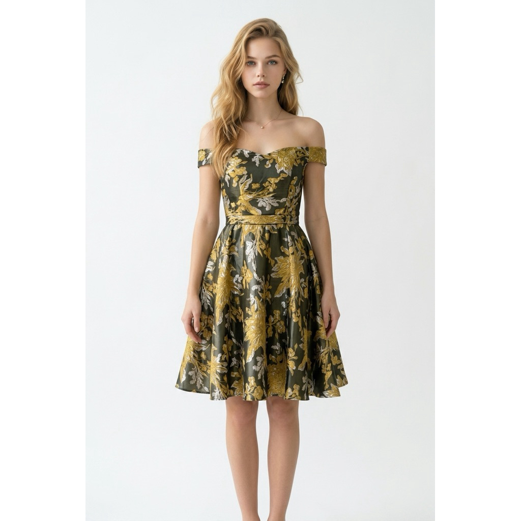 Mini Dress Sabrina Gold