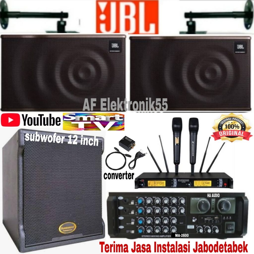 Paket Sound System Karaoke JBL Subwofer 12 Inch Original