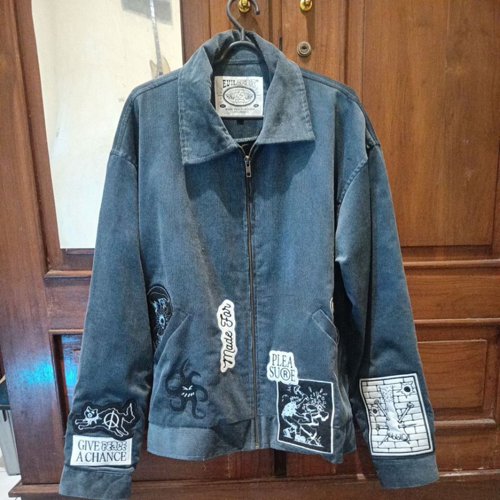 EVILSPIRIT JACKET CORDUROY - BRIGITTA GREY UNISEX