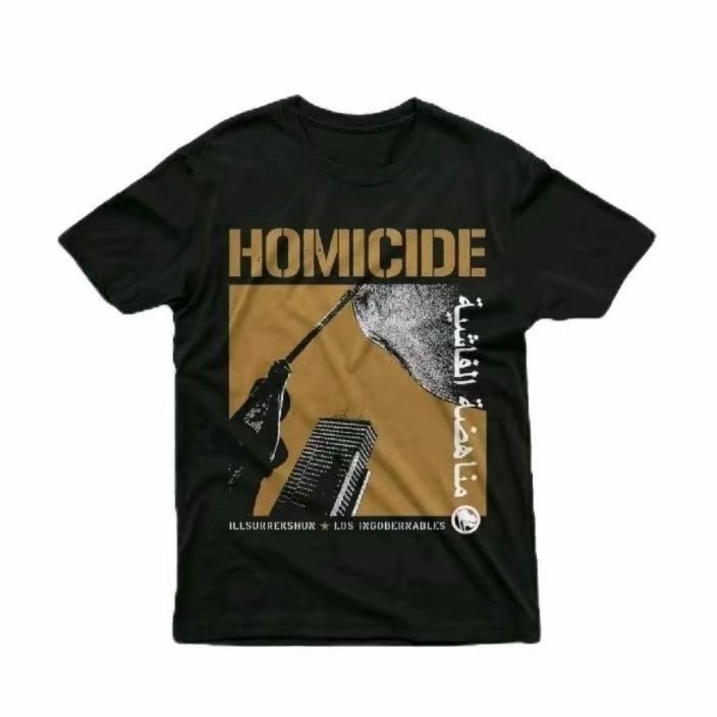 KAS HOMICIDE REFUSE RESIST ORGANIZE LENGAN PENDEK KATUN COMBED 24S HEAVY WEIGHT REGULER FIT BAJU SAB